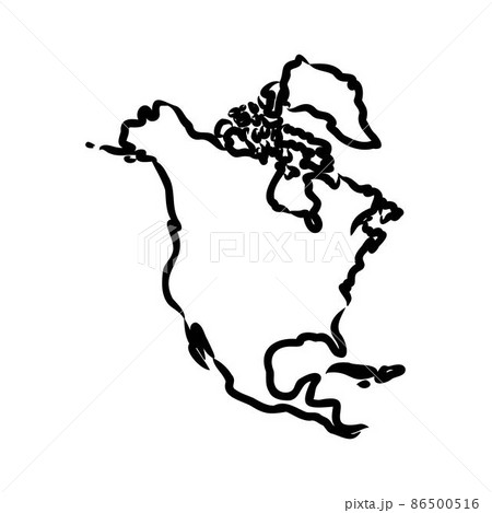 map of north america. map concept north america vector sketch map of north america. map concept north america vector sketch 86500516
