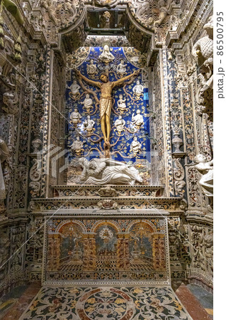 crucifixion in the cathedral of monreale. 86500795