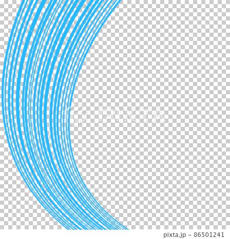 グラフィック素材　巨大な多重リング（1_5）　ライトブルー 86501241
