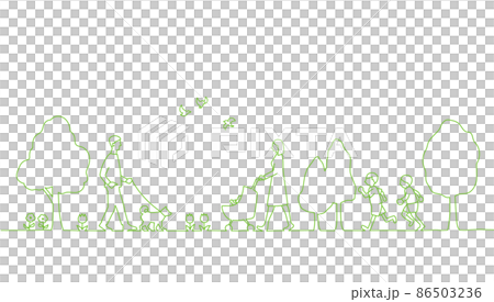 公園與人風景背景素材 公園與人風景背景素材 86503236