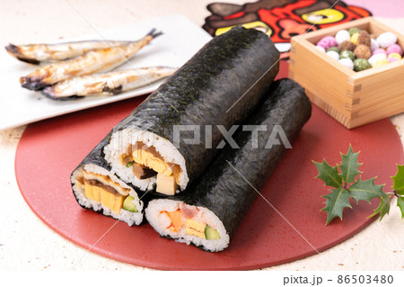 節分の恵方巻き 節分の恵方巻き 86503480