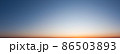 Blue sky in evening with bright sunset panorama 86503893