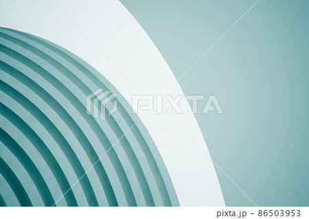 3d blue White Modern Building Concept background 86503953