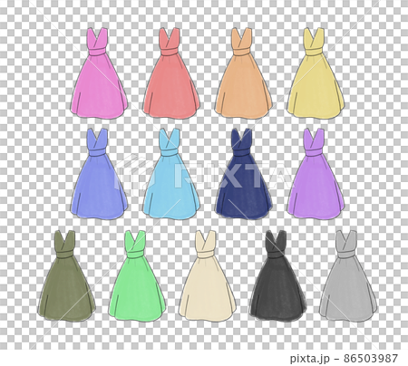 ワンピースのイラストセット ワンピースのイラストセット 86503987
