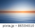 Water surface with waves and blue sky landscape 86504010