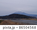 冬の富士山 86504568