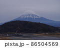 冬の富士山 86504569