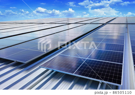 Solar panels on the roof. (Solar cell) 86505110