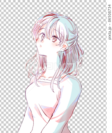 切ない気な女性 切ない気な女性 86508734