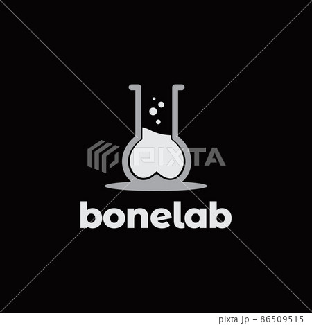science bone laboratory logo design, vector graphic symbol icon illustration creative idea 86509515