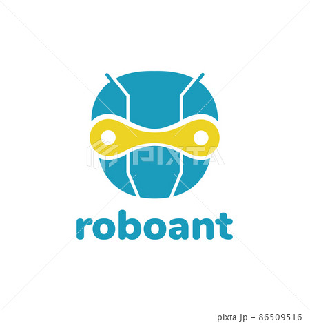head ant robot technology logo design, vector graphic symbol icon illustration creative idea 86509516