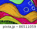 Blue, yellow, red, green and pink shades colored texture background. 86511059