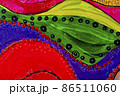 Blue, yellow, red, green and pink shades colored texture background. 86511060