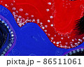Blue, red and white shades colored texture background. 86511061