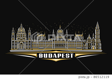 Vector illustration of Budapest 86512119