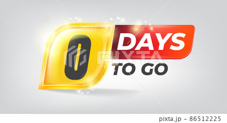 Zero days to go countdown horizontal banner design template. 0 days to go sale announcement banner, label, sticker, icon, poster and flyer. Zero days to go countdown horizontal banner design template. 0 days to go sale announcement banner, label, sticker, icon, poster and flyer. 86512225