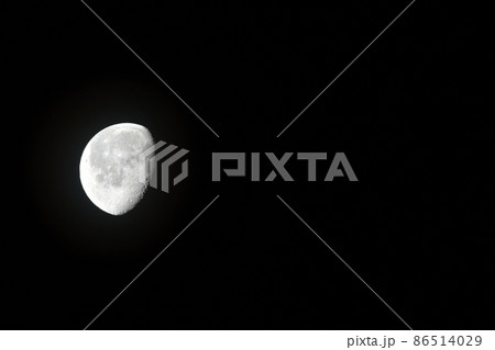北杜市白州町、一月十九夜の月寝待月（位置：左中） 86514029