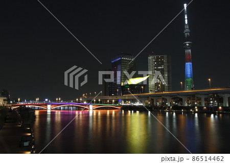 東京スカイツリー(パラリンピックカラー) 東京スカイツリー(パラリンピックカラー) 86514462