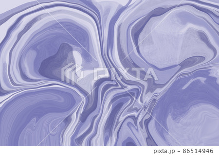Digital illustration in fluid art style in color of the year 2022 very peri. Abstract mixing of colored liquid paints Digital illustration in fluid art style in color of the year 2022 very peri. Abstract mixing of colored liquid paints 86514946