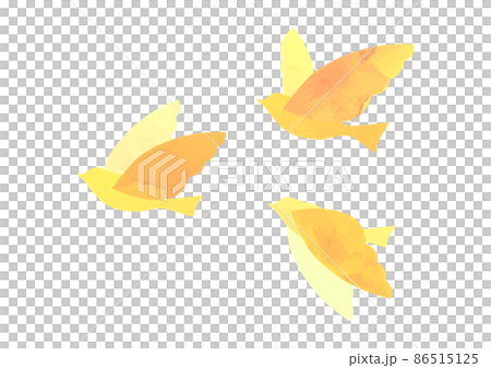 一隻拍打的鳥的水彩插圖 86515125