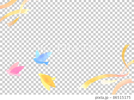 一隻拍打的鳥的水彩插圖 86515175