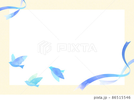 羽ばたく鳥の水彩イラスト 86515546