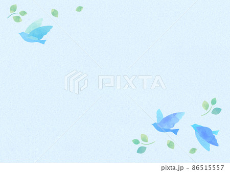 羽ばたく鳥の水彩イラスト 86515557