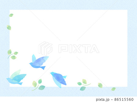 羽ばたく鳥の水彩イラスト 86515560