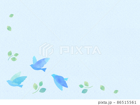羽ばたく鳥の水彩イラスト 86515561