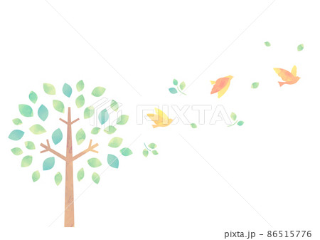 水彩風の木のイラスト 水彩風の木のイラスト 86515776