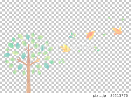 水彩風の木のイラスト 水彩風の木のイラスト 86515776