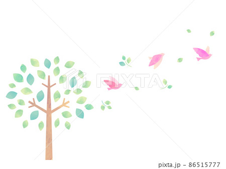 水彩風の木のイラスト 水彩風の木のイラスト 86515777