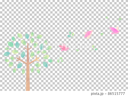 水彩風の木のイラスト 水彩風の木のイラスト 86515777