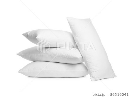 Blank soft new pillows isolated on white 86516041