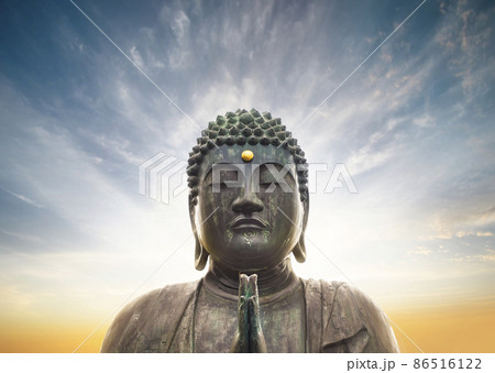 [国内] オーラを発散する迷走状態の釈迦如来の青銅大仏。 86516122