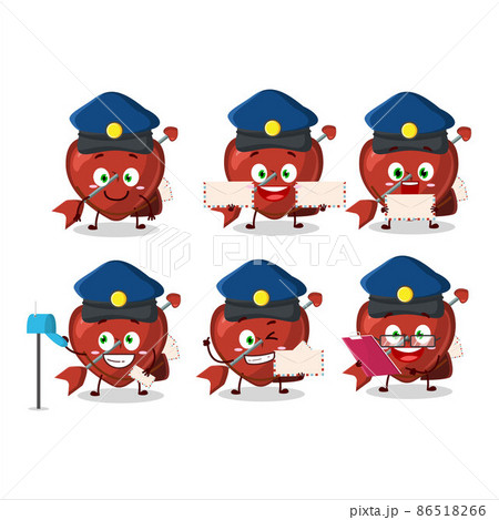 A picture of cheerful cupid love arrow postman cartoon design concept A picture of cheerful cupid love arrow postman cartoon design concept 86518266