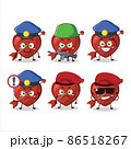 A dedicated Police officer of cupid love arrow mascot design style 86518267