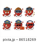 Pilot cartoon mascot cupid love arrow with glasses 86518269