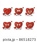 Cupid love arrow cartoon character with nope expression 86518273