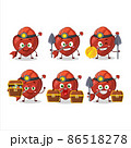 miners cupid love arrow cute mascot character wearing helmet 86518278