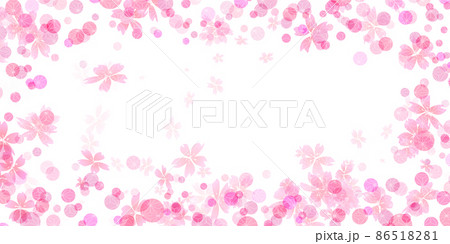 桜 フレーム 和柄 背景 桜 フレーム 和柄 背景 86518281