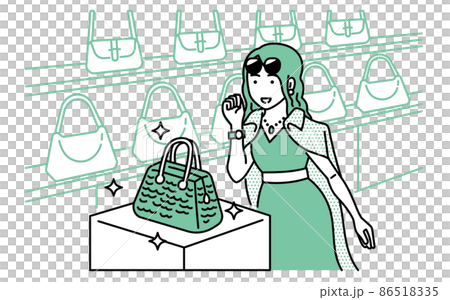 ヴェブレン効果 顕示効果 ショッピングをするお金持ちのイラスト ヴェブレン効果 顕示効果 ショッピングをするお金持ちのイラスト 86518335