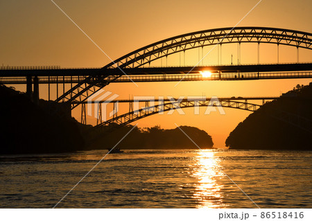 西海橋の朝日 西海橋の朝日 86518416