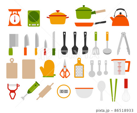 調理器具の素材セット（線なし） 86518933