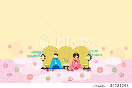 ひな祭り（2022）背景素材5 86521248
