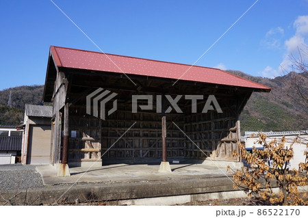 岡山県津山市にある因美線「美作滝尾駅 貨物上屋1号(推薦産業遺産)」 岡山県津山市にある因美線「美作滝尾駅 貨物上屋1号(推薦産業遺産)」 86522170