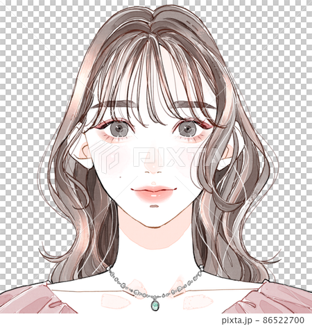 フェミニン_前髪軽め 86522700