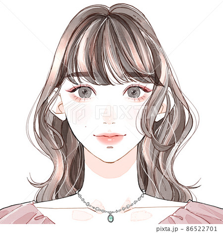 フェミニン_前髪重め フェミニン_前髪重め 86522701