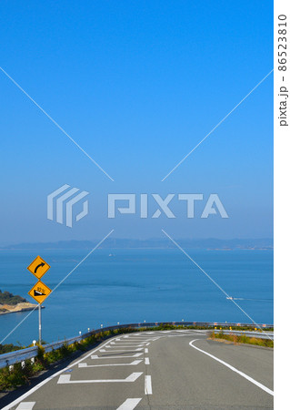 海へ向かう道　県道255号線 86523810