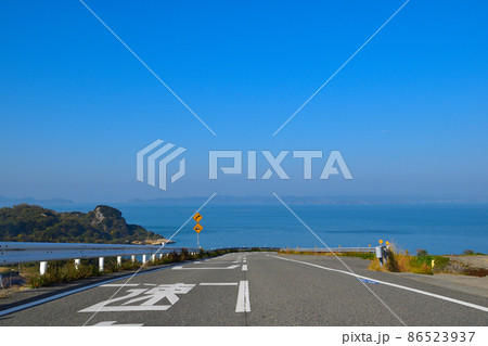 海へ向かう道　県道255号線 86523937